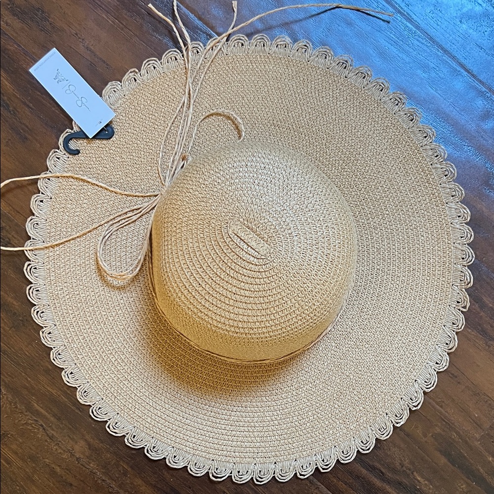 NWT Jessica Simpson Tan Sun Hat - Picture 8 of 9
